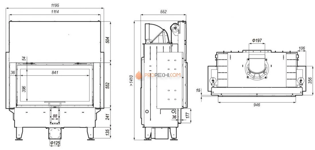Каминная топка Defro Home Intra LA G