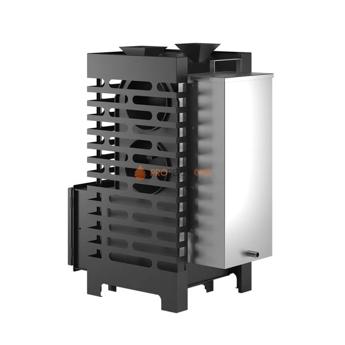 Дровяная печь для бани ASTON 20 стекло АКВА