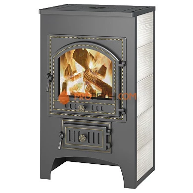 Печь-камин Везувий ПК-01 (205) с плитой (бежевый)