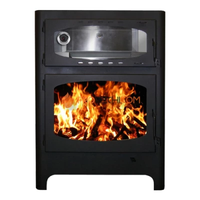 Печь-камин ЭкоКамин Бавария Эко с духовкой и плитой