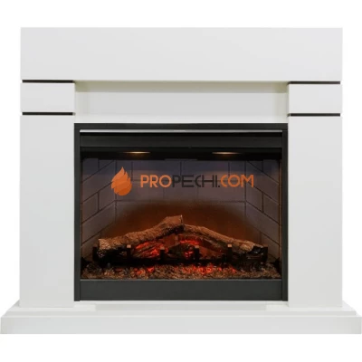 Каминокомплект Dimplex Lindos - Алебастр (Высота 985мм) с очагом Symphony 26 inch DF2608-INT