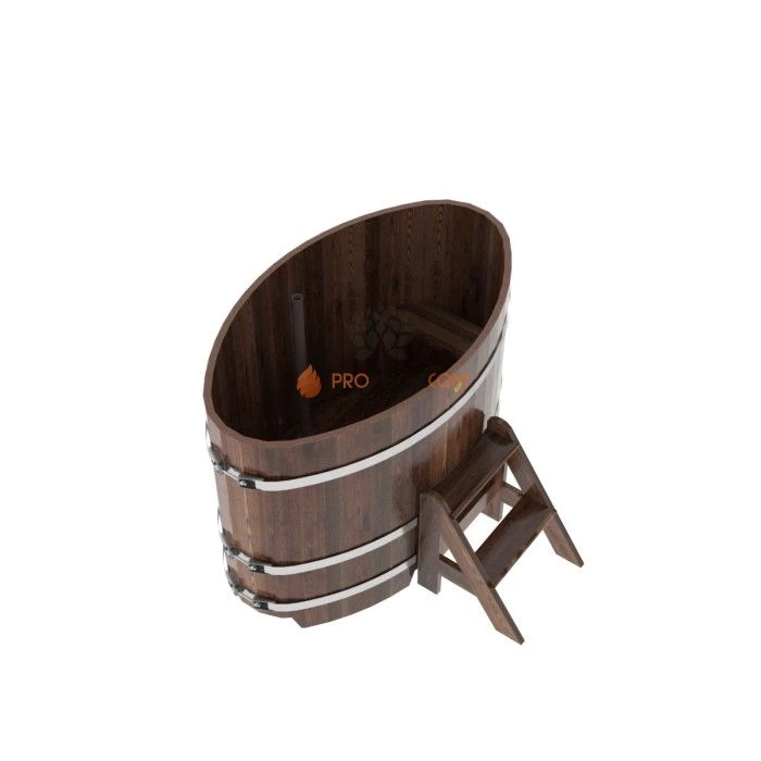 Купель BentWood овальная из мореной лиственницы 0,80х1,42