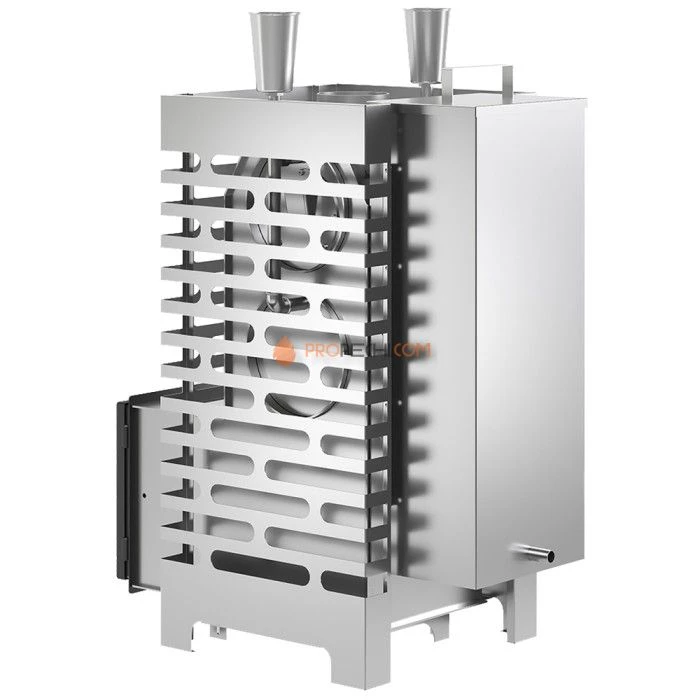 Дровяная печь для бани ASTON 20 INOX стекло АКВА