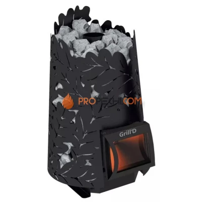 Дровяная банная печь Grill’D Dubravo mini Short (дверца со стеклом)