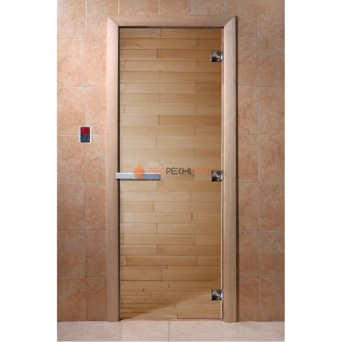 Дверь для бани DoorWood Прозрачная, 2000x700 мм