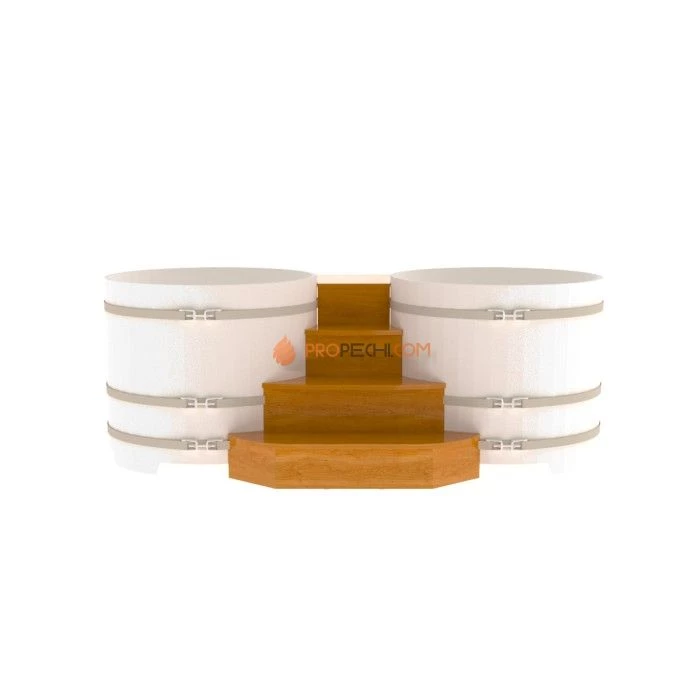 Подиум BentWood на 2 купели D 1,17 из натурального дуба