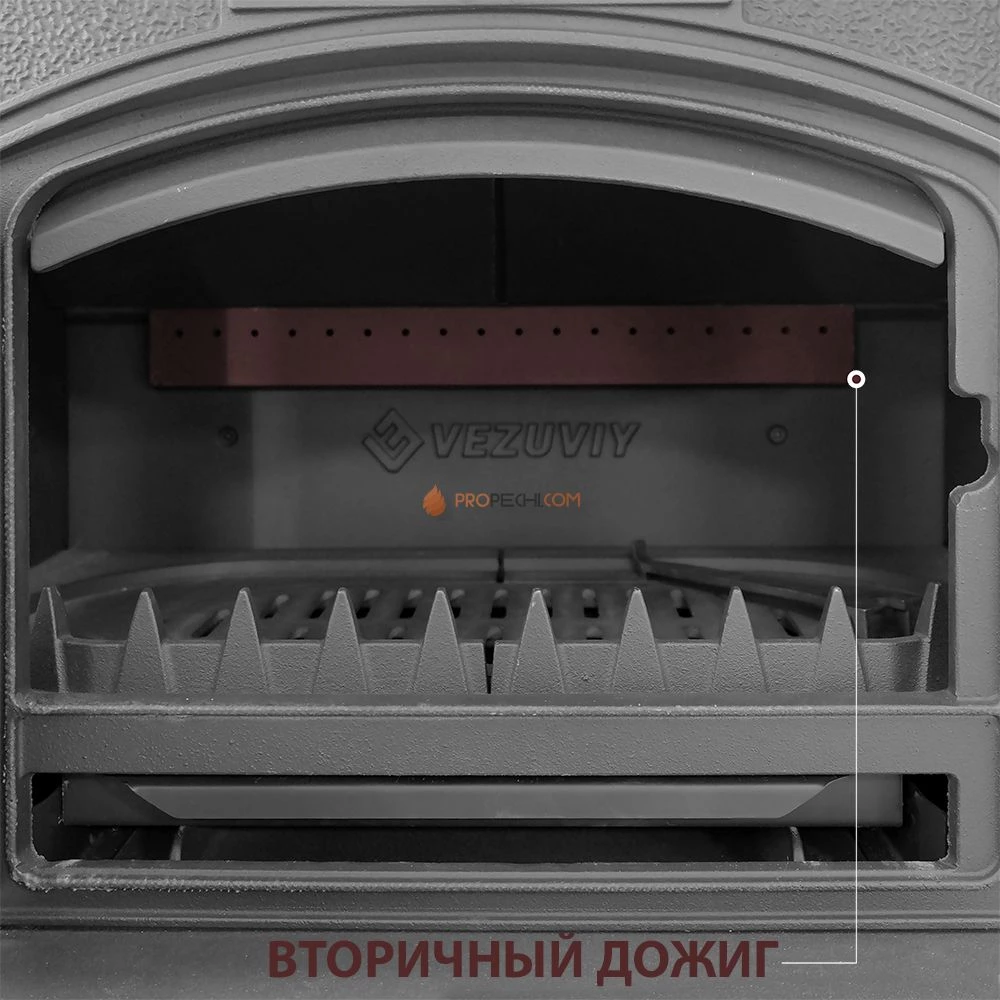 Печь-камин Везувий KZ-14SР "Антрацит"