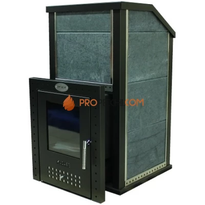 Дровяная печь для бани Klover RT 35-P ( Жадеит 30мм)