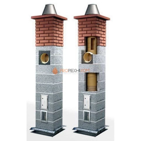 Одноходовой с вентиляцией d200 10м