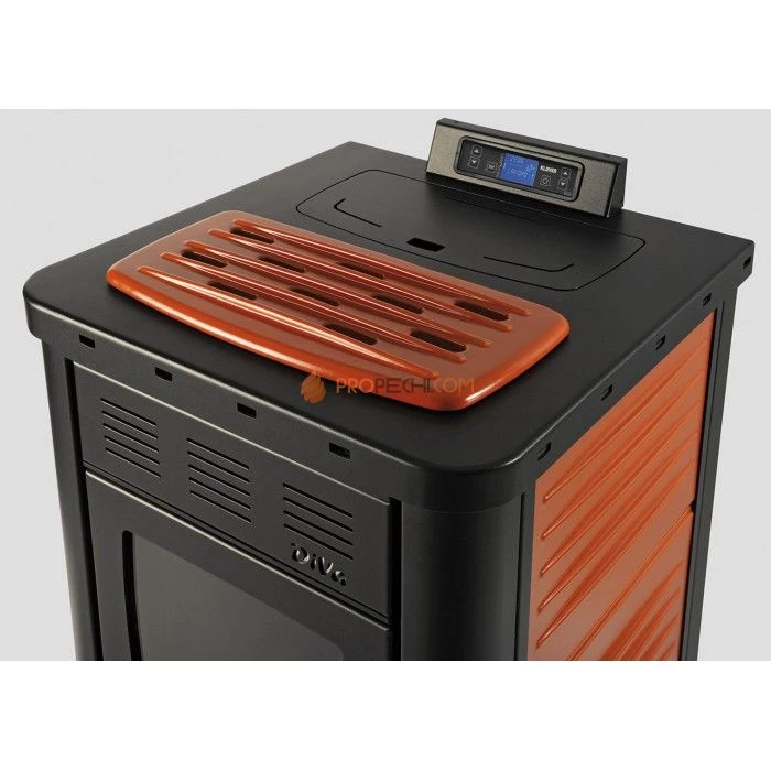 Отопительная печь Klover DIVA (серебро)