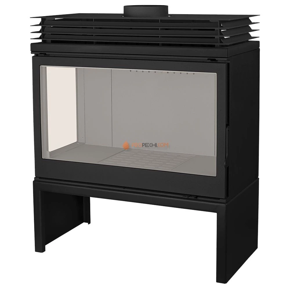 Печь-камин Liseo Castiron LCI 9 GFL Stove, стекло слева