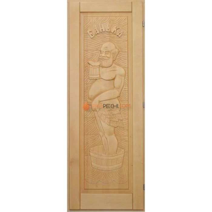 Дверь для бани DoorWood Дед кавказская липа (1900х700 мм)