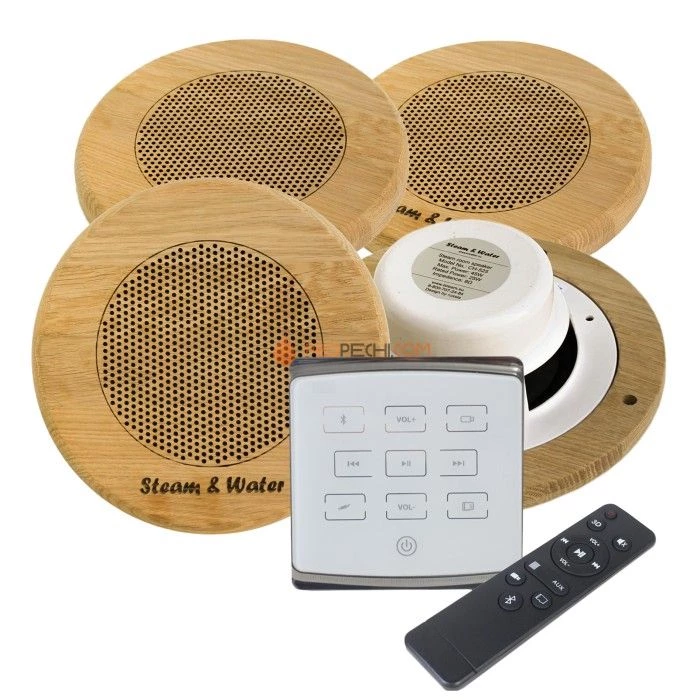 Комплект акустической системы SW 4 White ECO Wood, круг (Встраиваемый)