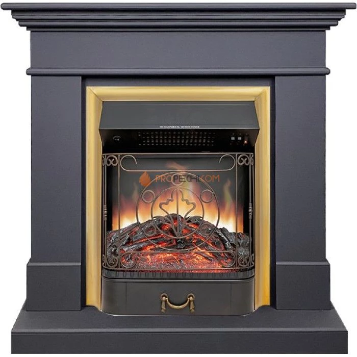 Каминокомплект Royal Flame California SFT (Разборный) - Серый графит с очагом Majestic FX Brass