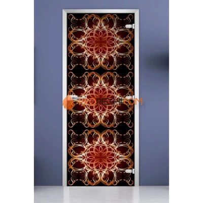 Стеклянная межкомнатная дверь DoorWood с фотопечатью Textures-18, 2000х700 мм