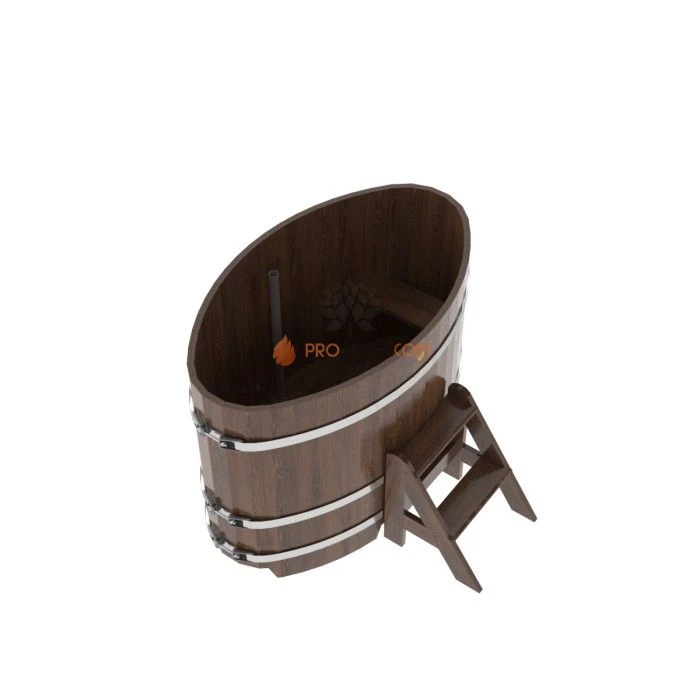 Купель BentWood овальная из мореного дуба 0,80х1,42
