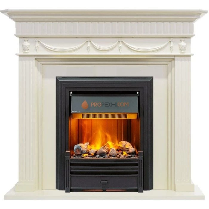 Каминокомплект Dimplex Corfu - Слоновая кость с очагом Brookline Black