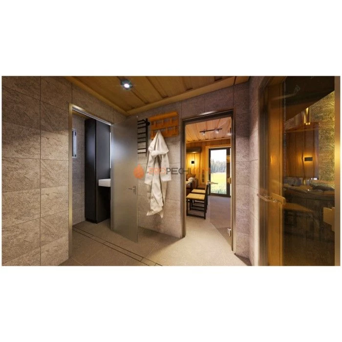 Каркасная двухмодульная баня Woodson Twin 6х5 (утепление 150)