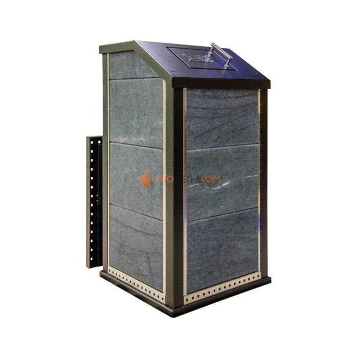 Дровяная печь для бани Klover RT 35-P ( Серпентинит 30мм)