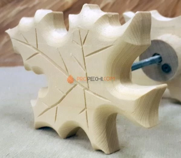 Ручка для бани "Кленовый листок" липа-осина