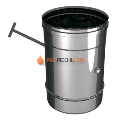 ЗАДВИЖКА ПОВОРОТНАЯ D250, AISI 321, 0.8 ММ 