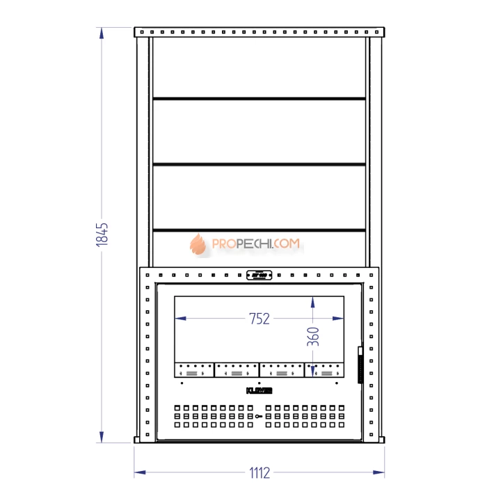 Газовая печь для бани Klover 100-RV 310S ( Талькомагнезит )