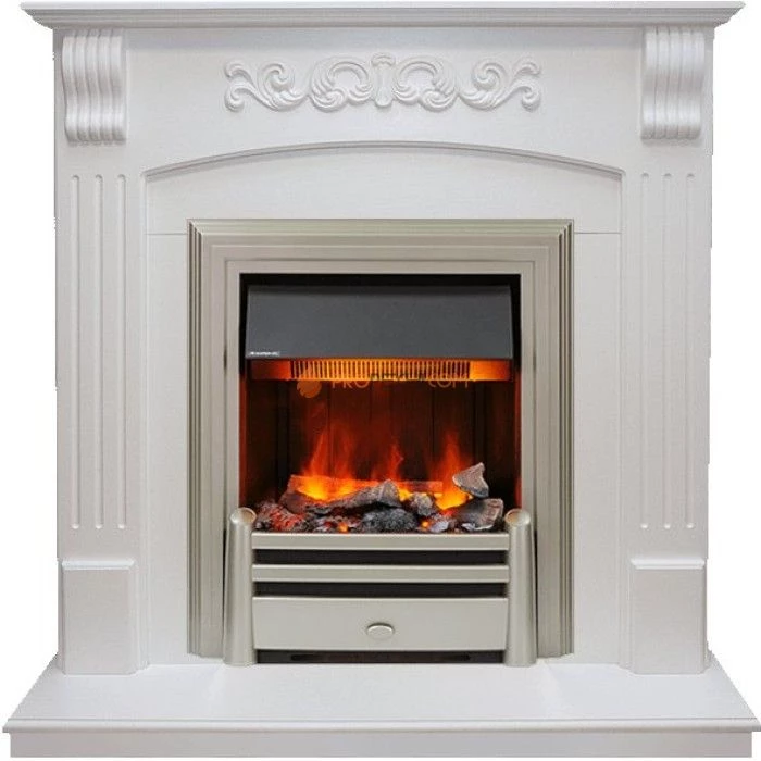 Каминокомплект Dimplex Sorrento угловой - Белый дуб с очагом Chesford