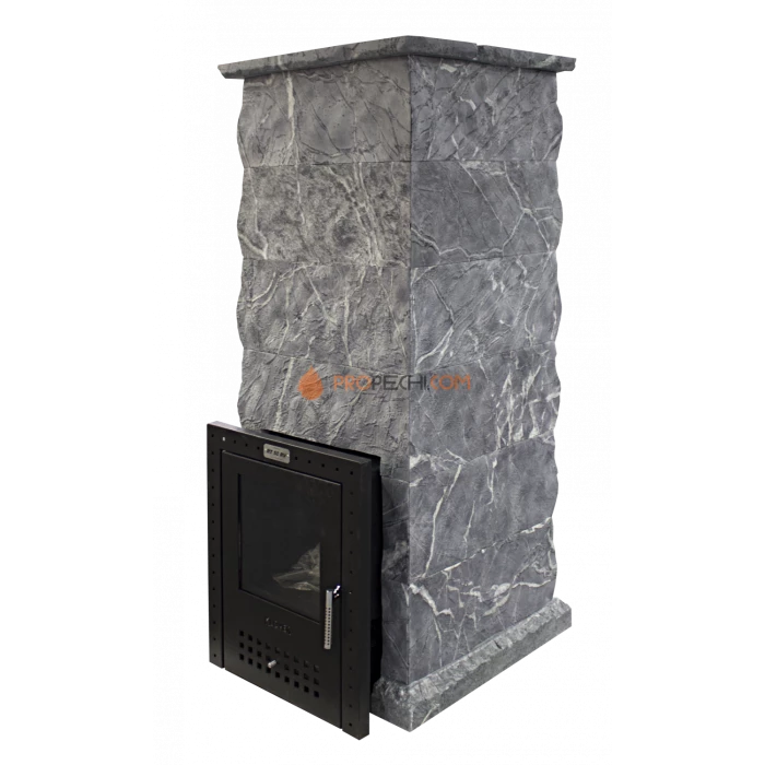 Газовая печь для бани Klover RT 35-RV 310S ( Талькомагнезит Скала, прямые углы )