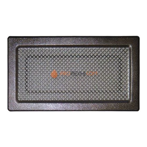 Решетка каминная стальная Серебро 160х315 Tarnavva