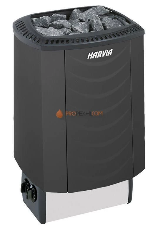 Электрическая печь HARVIA Sound HMS450400M M45 Black со встроенным пультом