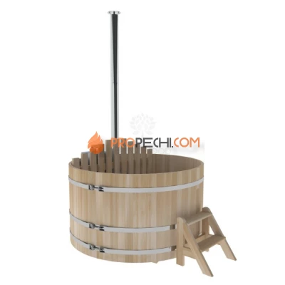 Фурако BentWood из кедра D=1.8 с внутренней печкой премиум