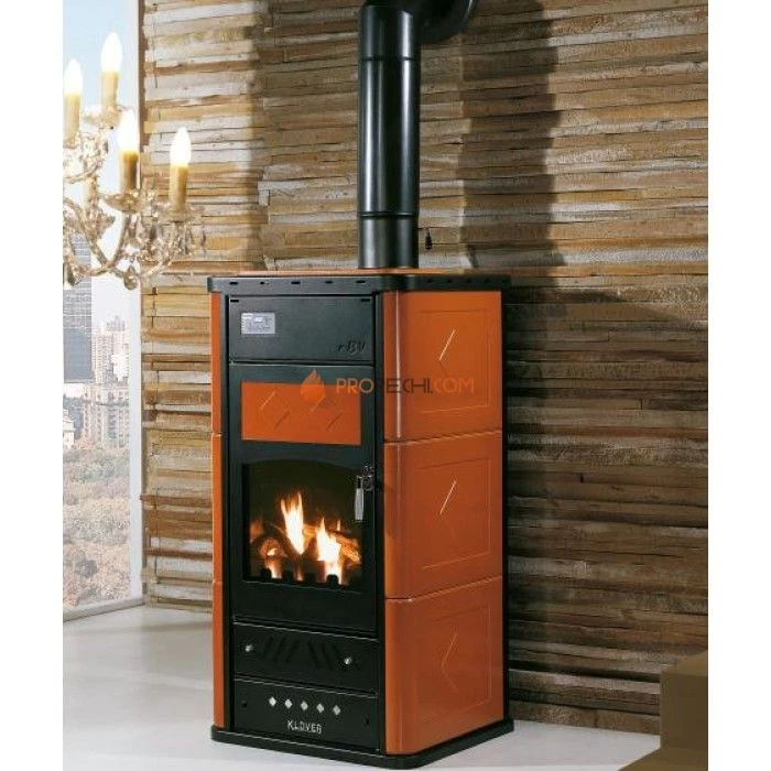 Отопительная печь Klover BELVEDERE 30 (бордо)