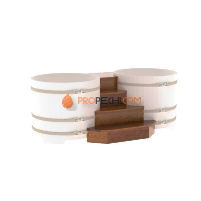 Подиум BentWood на 2 купели D 1,17 из мореной лиственницы