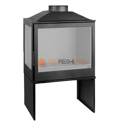 Печь-камин Liseo Castiron LCI 5 GFL Stove, стекло слева