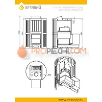Печь для бани Эверест Steam Master 18 INOX