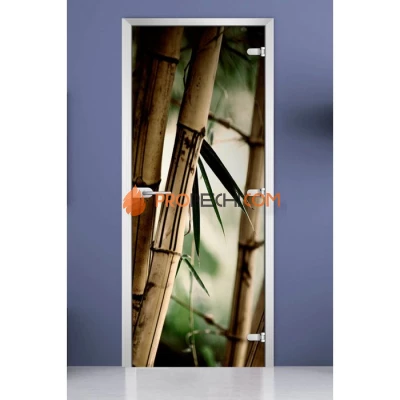 Стеклянная межкомнатная дверь DoorWood с фотопечатью Forest-19, 2000х800 мм