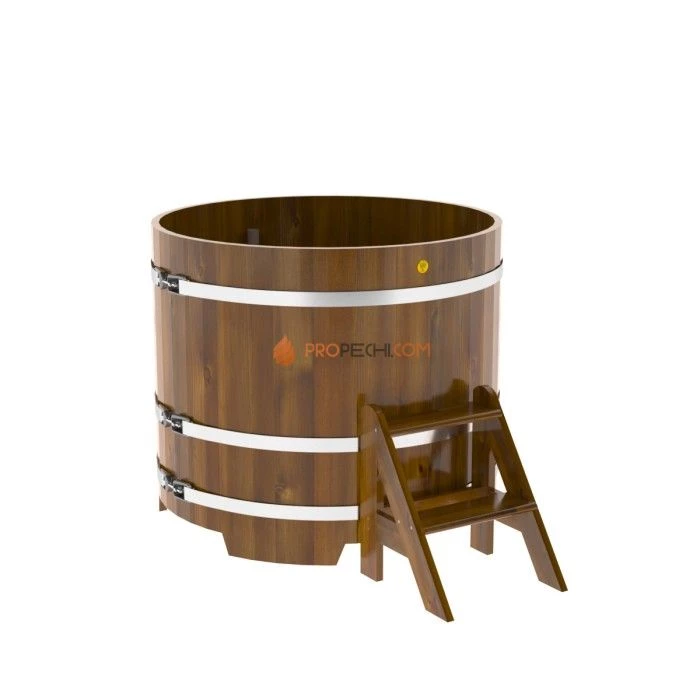 Купель BentWood круглая из мореной лиственницы d=1,17 Рустик