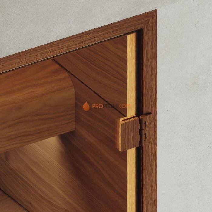 Дверь для хамама DoorWood АРТ Wood 6 Бронза матовая, 2100x900 мм