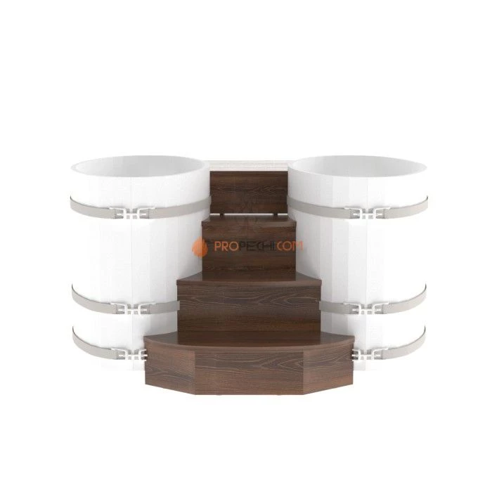 Подиум BentWood на 2 купели 0,69х1,31 из мореного дуба