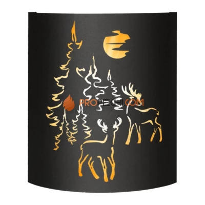Абажур Везувий BLACK (AISI 430) тип 5
