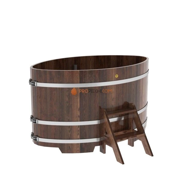 Купель BentWood овальная из мореной лиственницы 1,02х1,68