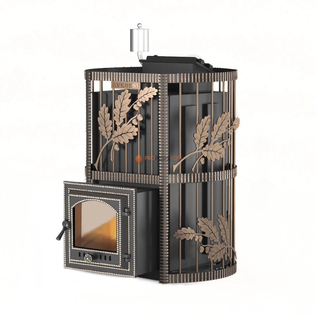 Банная печь Эверест INOX 15 (210) Ковка