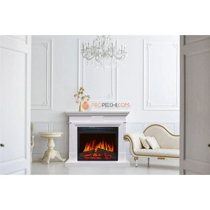 Каминокомплект Royal Flame Coventry - Белый (Ширина 1400 мм) с очагом Vision 42 LOG LED