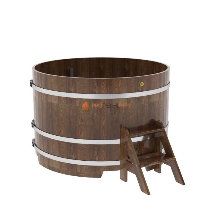 Купель BentWood круглая из сращенных ламелей мореной лиственницы d=1,50