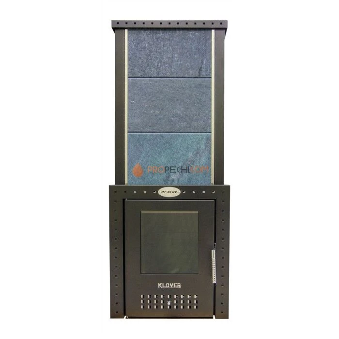 Дровяная печь для бани Klover RT 35-RV ( Серпентинит 30мм)