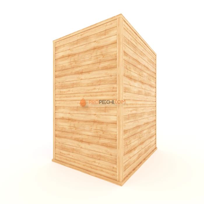 Финская сауна НКЗ 4-местная прямая 170x130x200 см, вход со стороны 170 см
