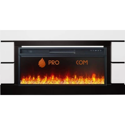 Каминокомплект Royal Flame Modern 42 - Белый с черным (Глубина 300 мм) с очагом Vision 42 LED