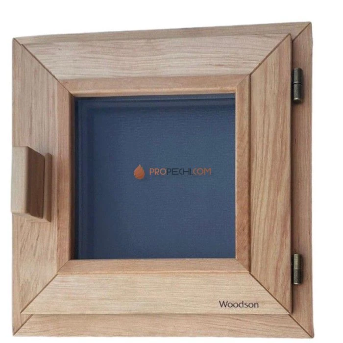 Окно Woodson PRO 50x40, стекло GREY ольха, правое