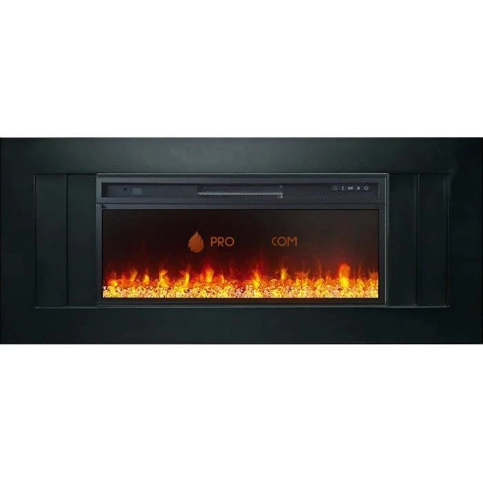 Каминокомплект Royal Flame Line 42 (Разборный) - Черный с Электрическим очагом Royal Flame Vision 42 LED