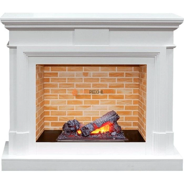 Каминокомплект Dimplex Coventry - Белый / Кирпич с очагом Cassette 400 NH